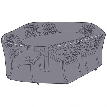 Amalfi/Berkeley/Capri 6 Seat Rectangular Dining Set Cover
