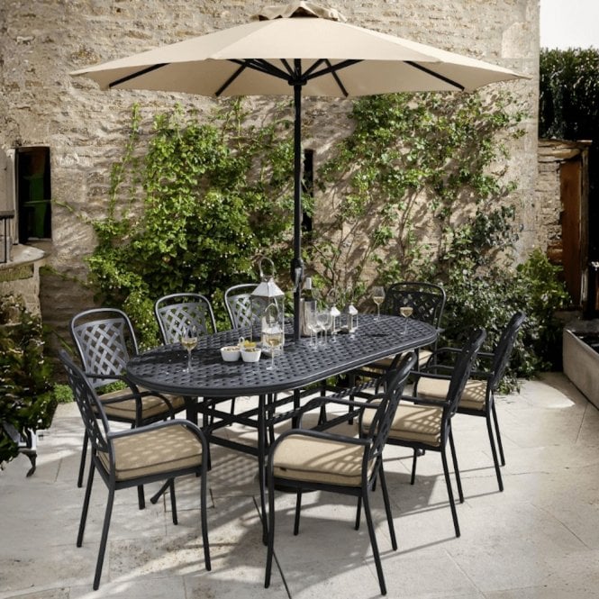 Hartman Berkeley 8 Seat Oval Set (Bronze/Amber)