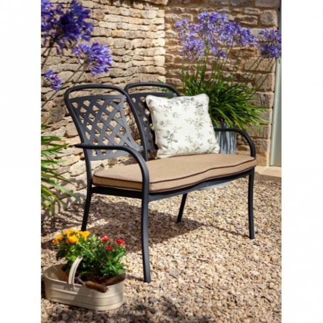 Hartman Berkeley Highback Bench (Bronze/Amber)