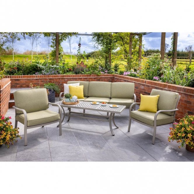 Hartman Buxton 3 Seat Lounge Set (Maize/Wheatgrass)