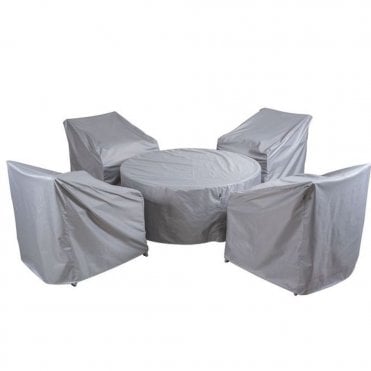 Buxton 4 Seat Round/Square Lounge Set Cover
