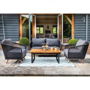 Eden 2 Seat Lounge Set - Carbon