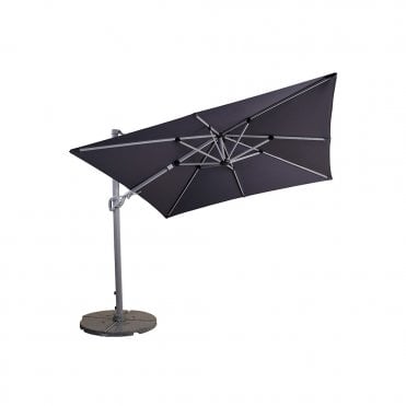 Pacific 2.7m Square Cantilever Parasol (Dark Grey)