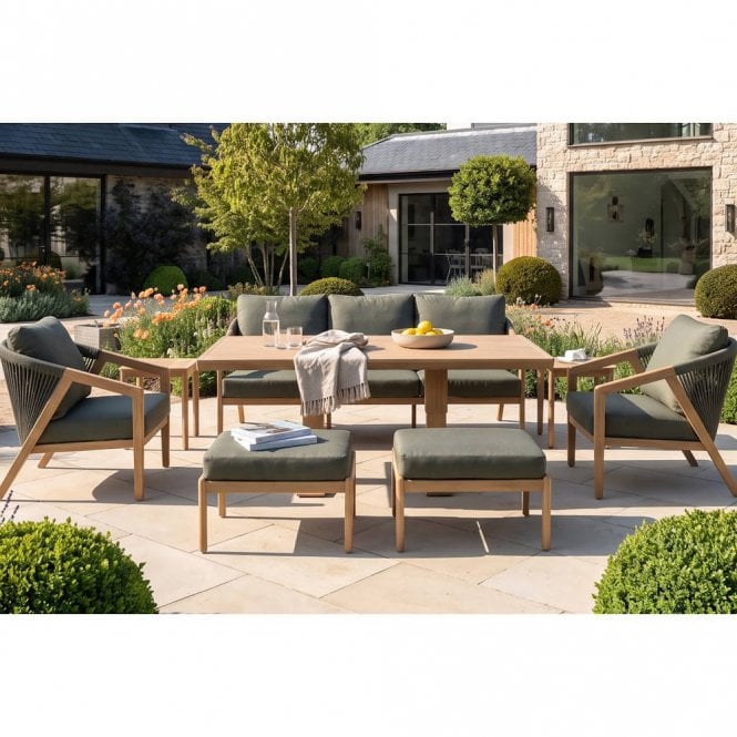 Hartman Ravello 3 Seat Lounge Set with Gas Pump Adjustable Table