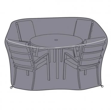 Vienna 4 Seat Round Dining Set Cover