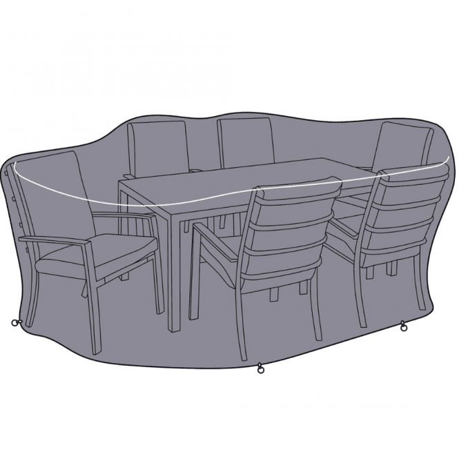 Hartman Vienna 6 Seat Rectangular Dining Set Cover