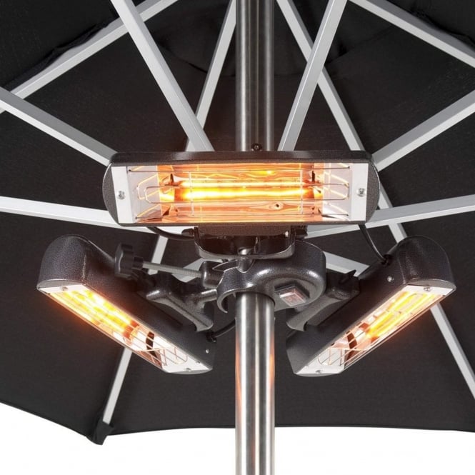 Heatmaster Slimline Super 2400W Infrared Parasol/Tripod Mounted Patio Heater