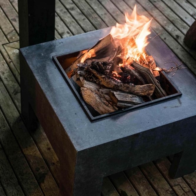 Ivyline Firefly Square Granite Firebowl