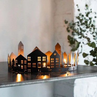 Round Advent Tealight Centrepiece