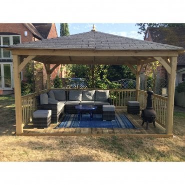 Cotswold Canopy 3x4 with Floor and Balustrade
