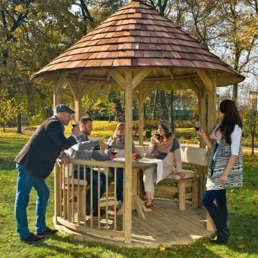 Villandry Gazebo with Cedar Roof