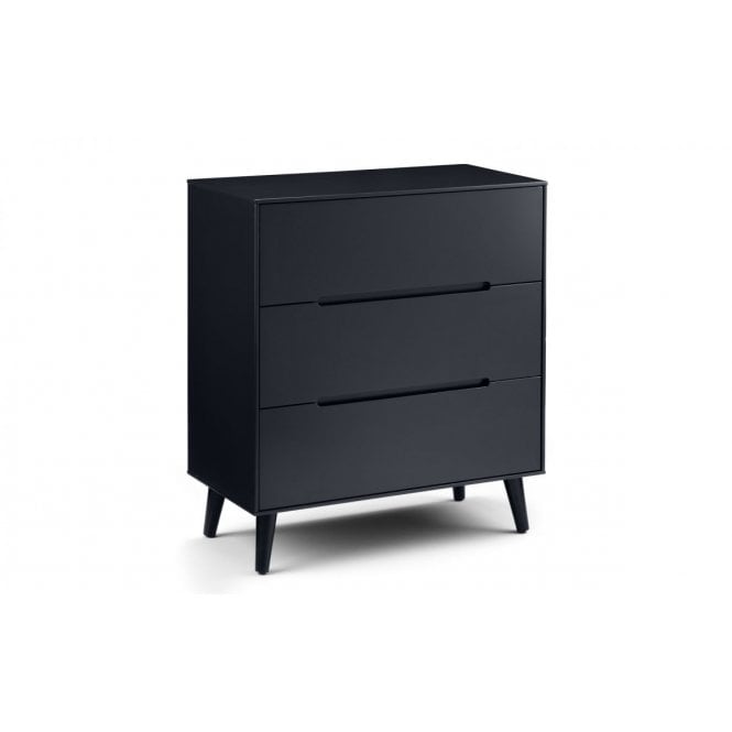Julian Bowen Alicia 3 Drawer Chest Anthracite