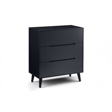 Alicia 3 Drawer Chest Anthracite