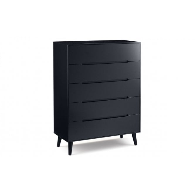 Julian Bowen Alicia 5 Drawer Chest Anthracite