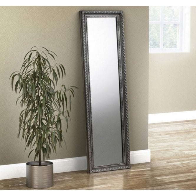 Julian Bowen Allegro Pewter Dress Mirror