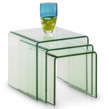 Amalfi Bent Glass Nest Of Tables