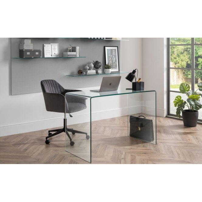 Julian Bowen Amalfi Glass Desk
