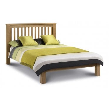 Amsterdam Oak Double Bed - Low Foot End