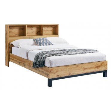 Bali Bookcase Headboard Double Bed