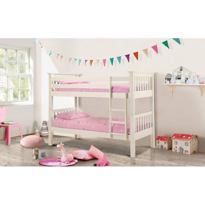 Julian Bowen Barcelona Bunk Bed - Stone White