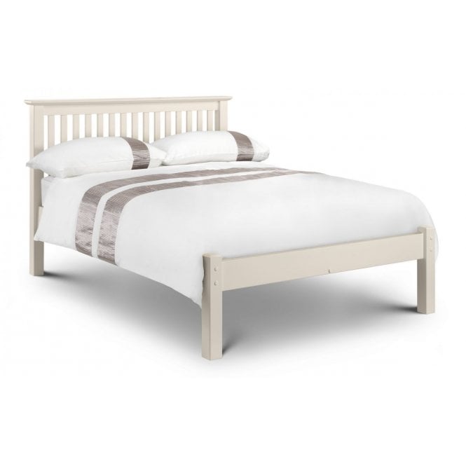 Julian Bowen Barcelona Low Foot End Double Bed - Stone White