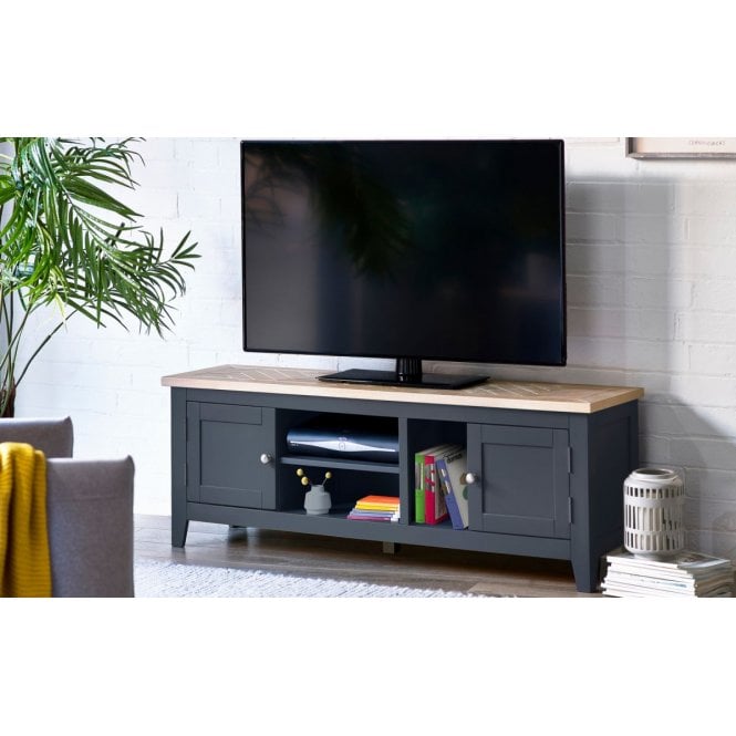 Julian Bowen Bordeaux TV Unit - Grey