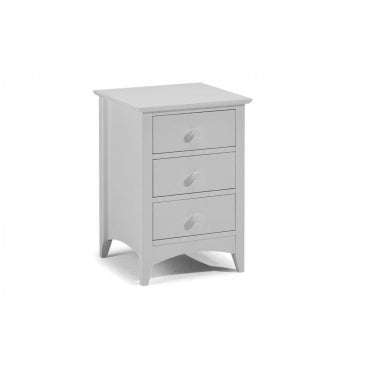 Cameo 3 Drawer Bedside - Dove Grey