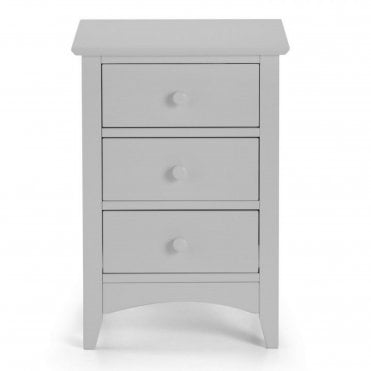 Cameo 3 Drawer Bedside - Dove Grey