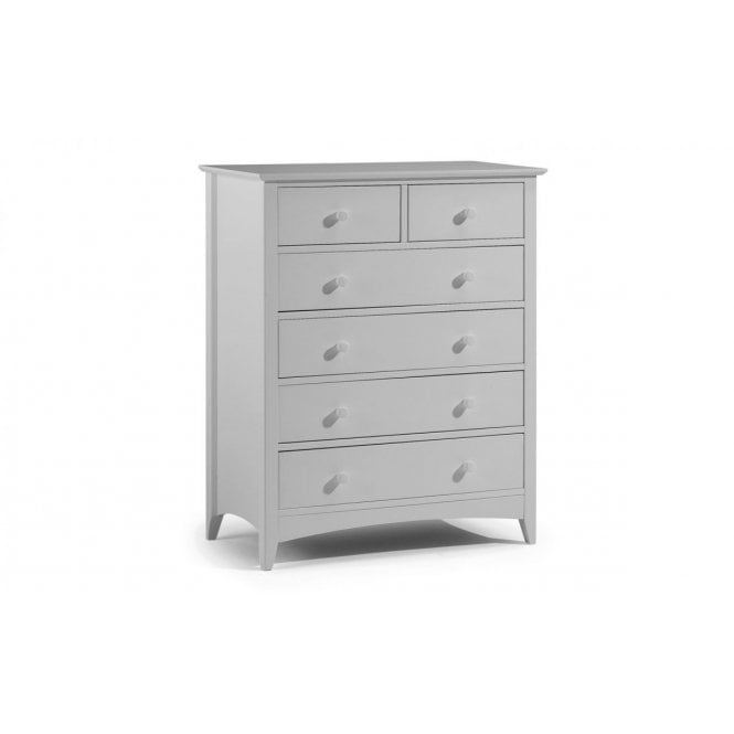 Julian Bowen Cameo 4+2 Drawer Chest - Dove Grey