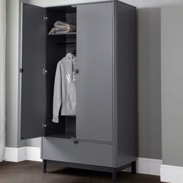 Chloe 2 Door 1 Drawer Wardrobe