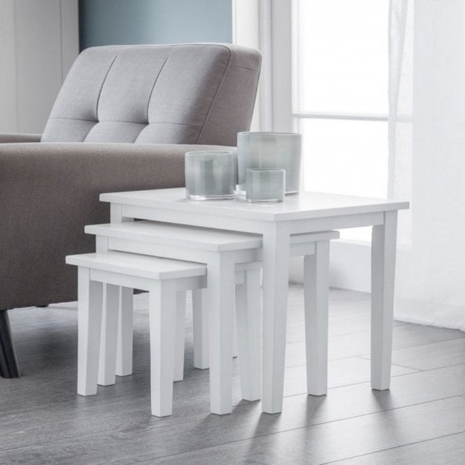 Julian Bowen Cleo Nest of Tables - White