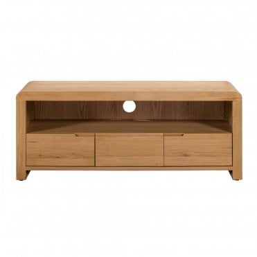 Curve Oak TV Unit