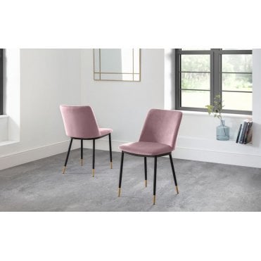 Delaunay Dining Chair - Dusky Pink
