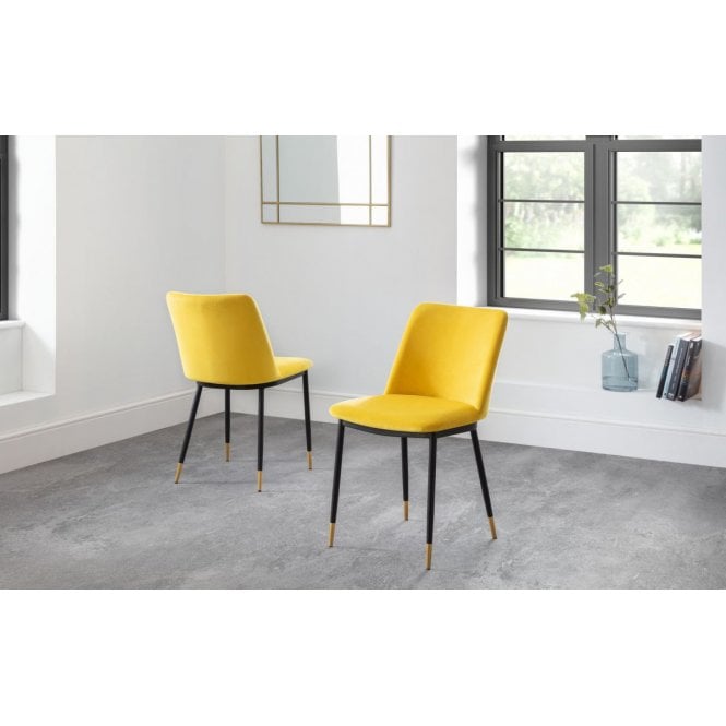 Julian Bowen Delaunay Dining Chair - Mustard
