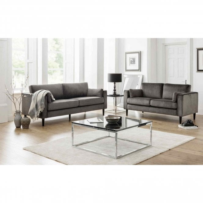 Julian Bowen Hayward Velvet 2 Seater Sofa