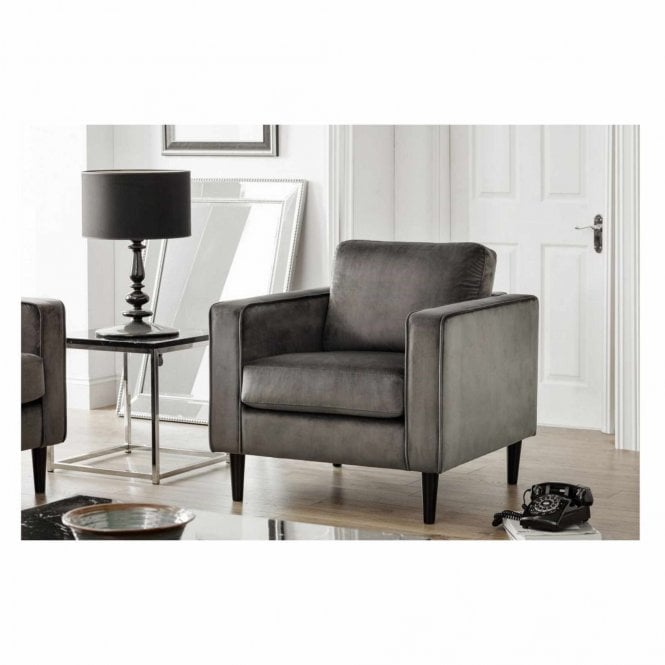 Julian Bowen Hayward Velvet Armchair