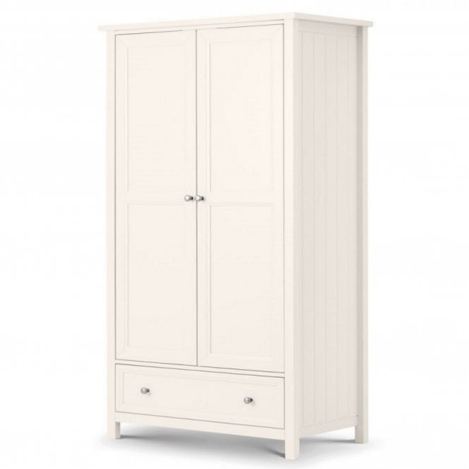 Julian Bowen Maine 2 Door Combination Wardrobe - Surf White