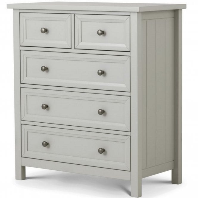 Julian Bowen Maine 3+2 Drawer Chest - Dove Grey