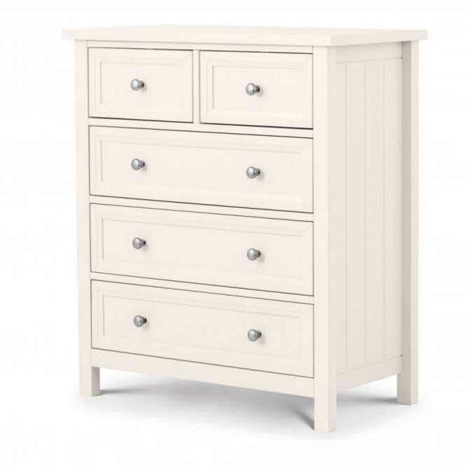 Julian Bowen Maine 3+2 Drawer Chest - Surf White