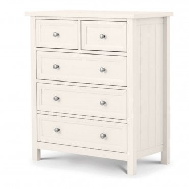 Maine 3+2 Drawer Chest - Surf White