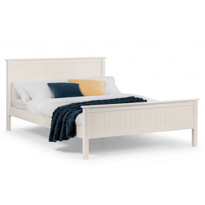 Julian Bowen Maine King Size Bed - Surf White