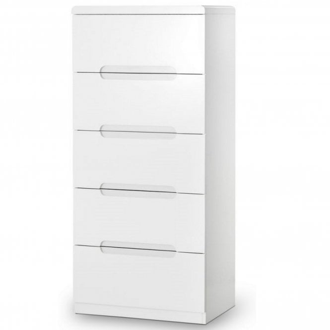 Julian Bowen Manhattan 5 Drawer Narrow Chest