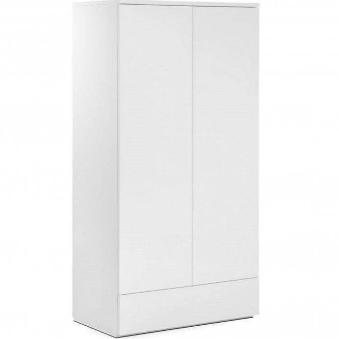 Julian Bowen Monaco 2 Door Combination Wardrobe - White High Gloss