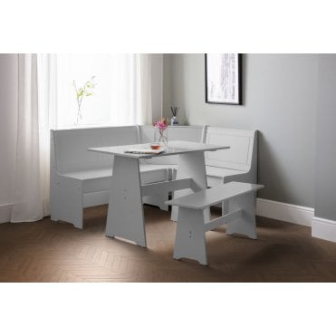 Newport Corner Dining Set - Dove Grey