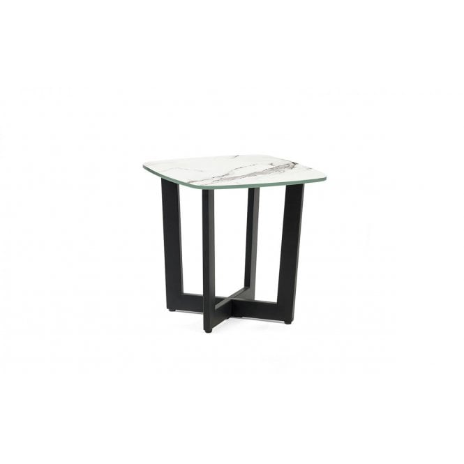 Julian Bowen Olympus Lamp Table - White Marble