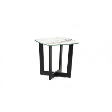 Olympus Lamp Table - White Marble
