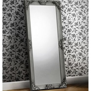 Rococo Pewter Lean-to Dress Mirror
