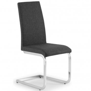 Roma Fabric Cantilever Dining Chair