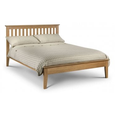 Salerno Shaker Double Bed - Solid Oak