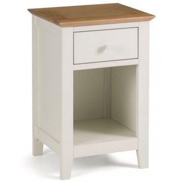 Salerno Two Tone 1 Drawer Bedside